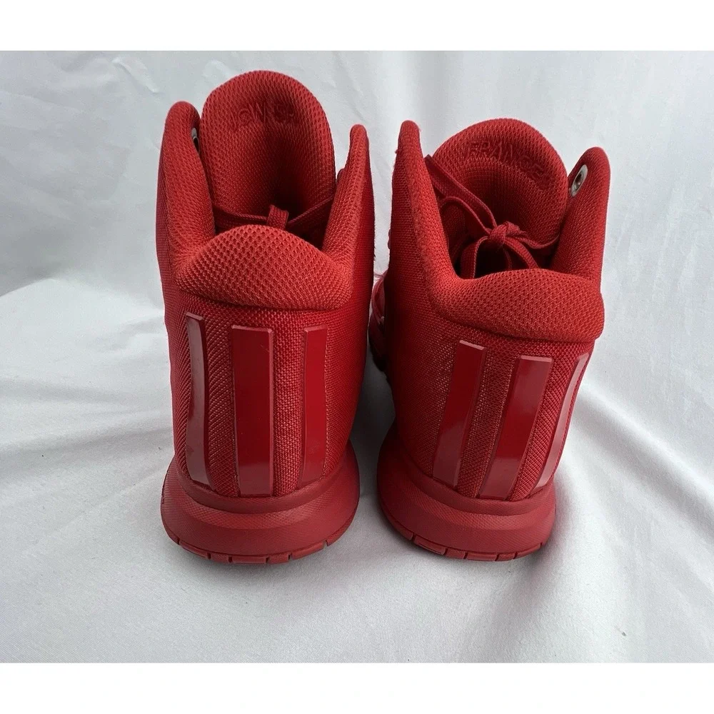 ADIDAS John Wall Basketball Shoes Mens 7.5 Red Monochrome S84983 High Top